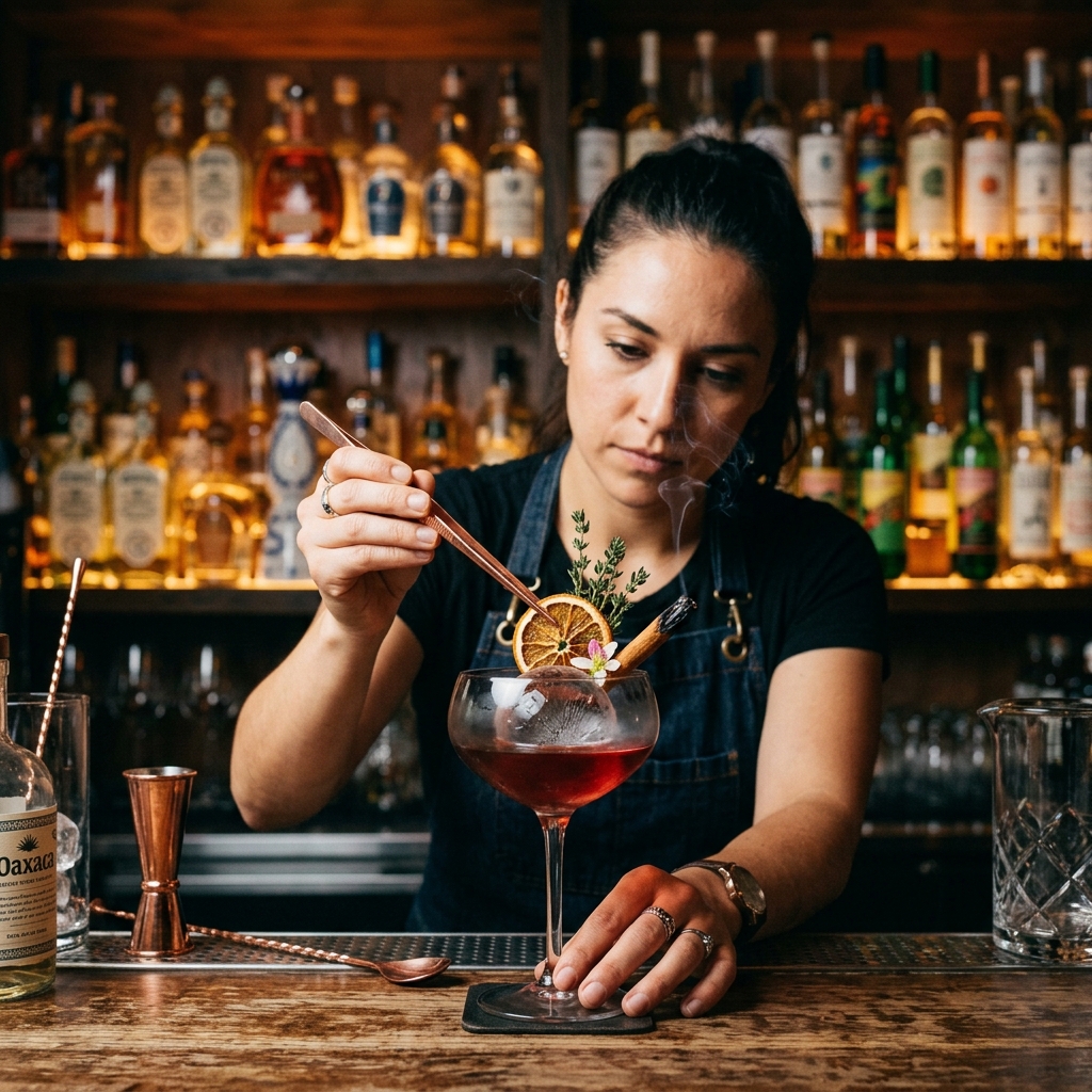 Barmanský rituál s tequilou